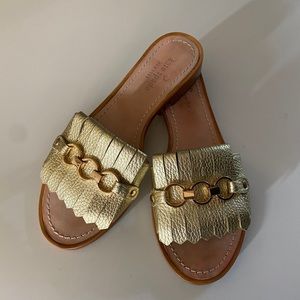 Kate Spade Leather Slide Sandals Size 6 1/2